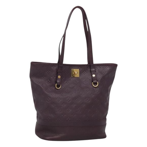 LOUIS VUITTON Monogram Empreinte Citadines PM Bag Purple M94049 - Picture 1 of 16